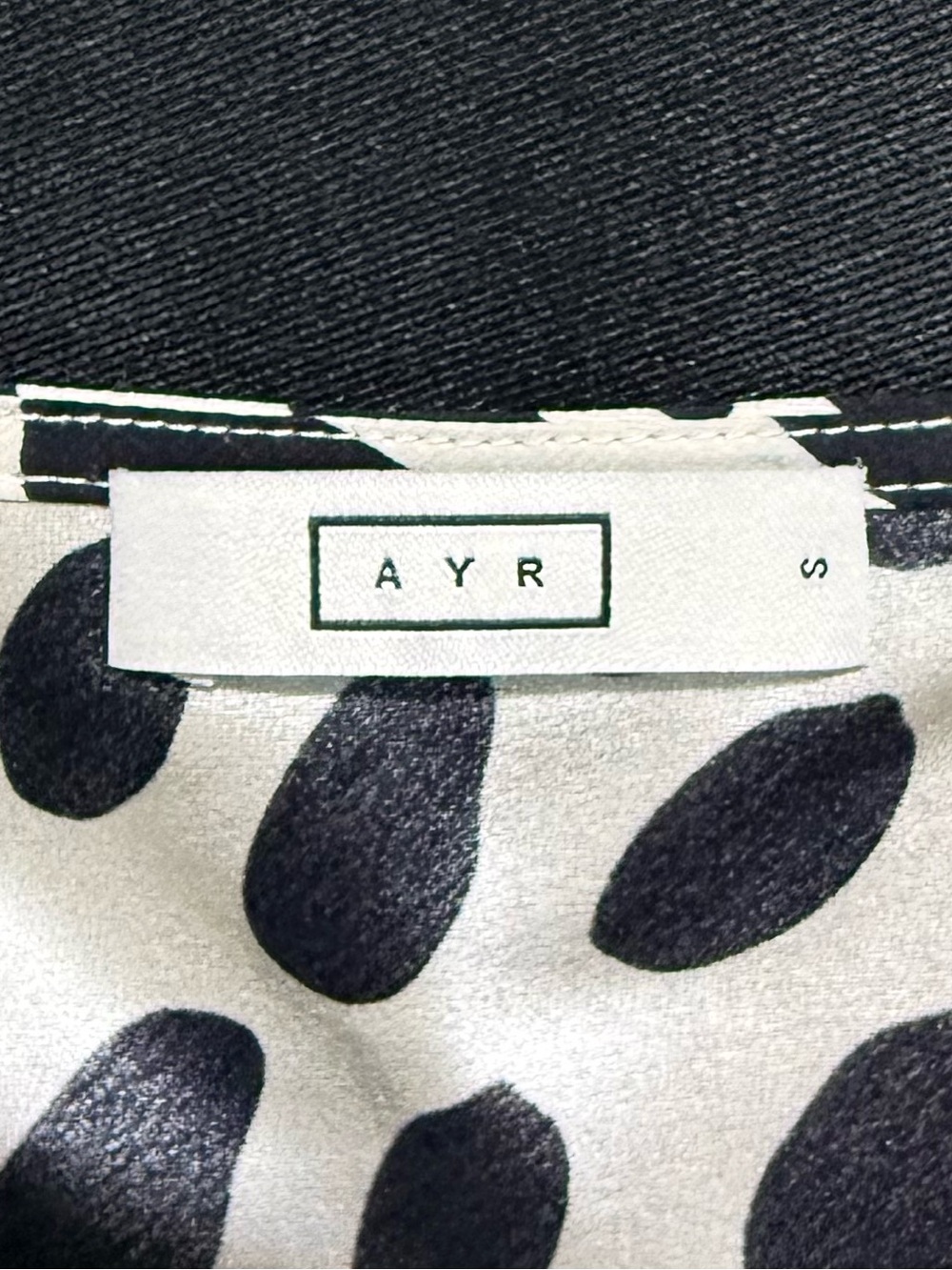AYR Who’s She Dalmatian Print Silk Slip Dress Small - Picture 2 of 8